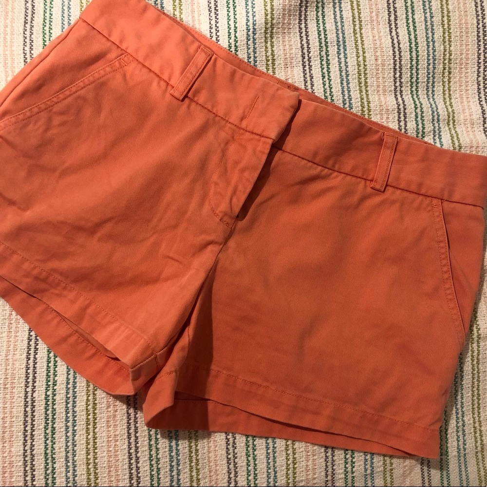 J crew coral shorts